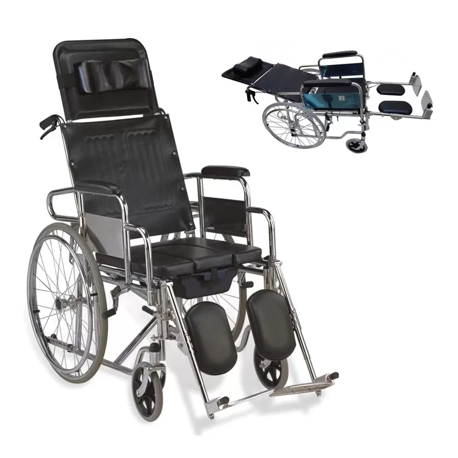 Commode Wheel Chair Full Option
