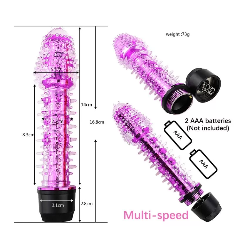 Crystal Vibrator Dildo - Jelly Dildo Vibrator - image 3