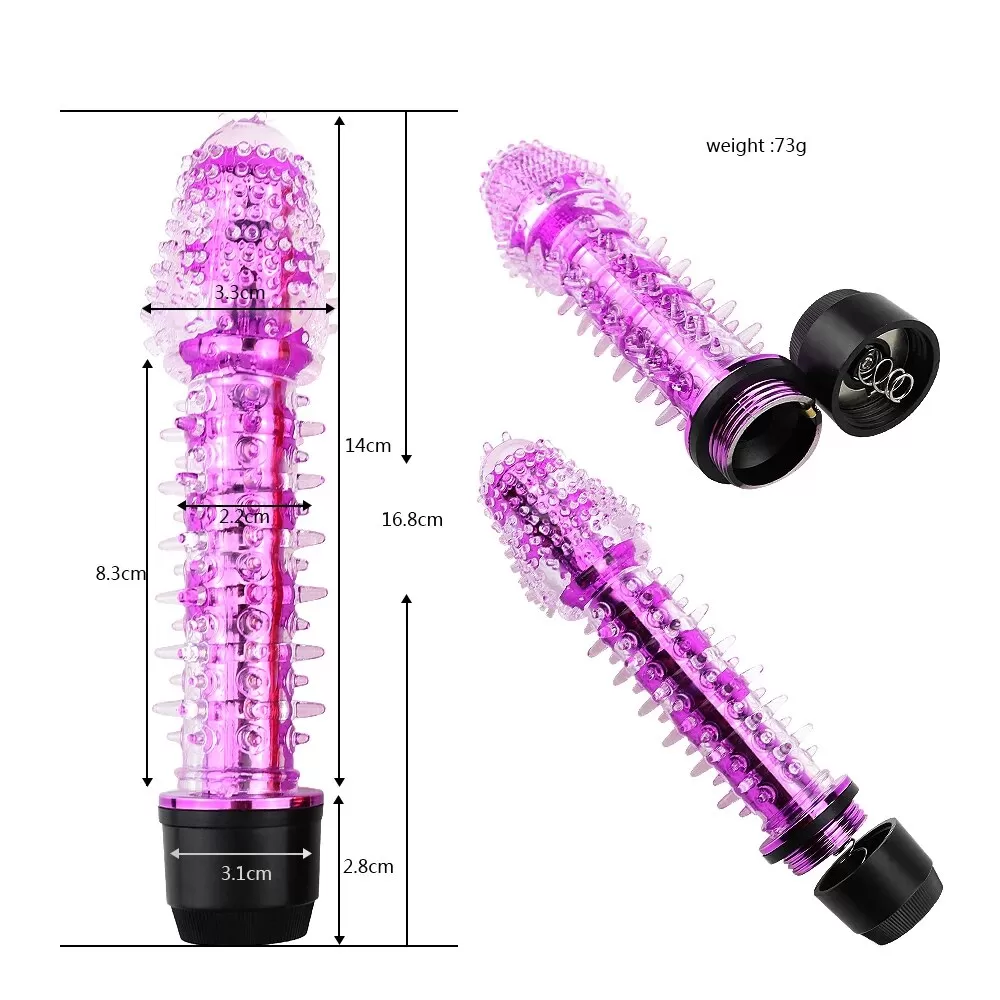 Jelly Dildo Vibrator Barbed Spike Woman G-Spot  XTOYS - image 2