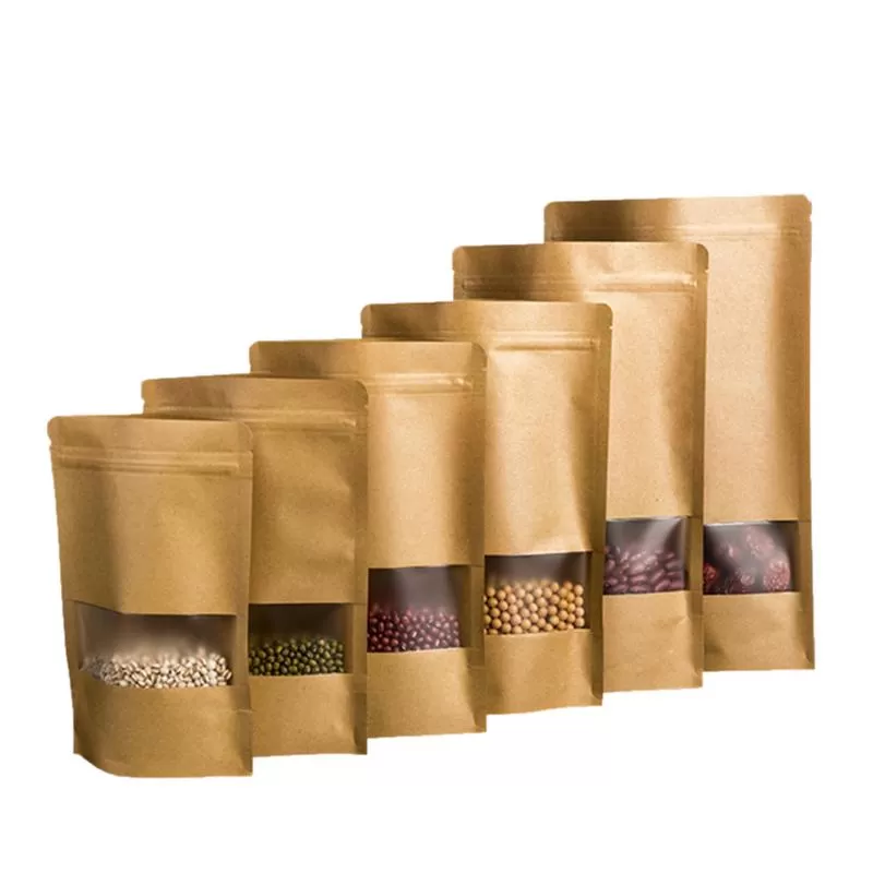Kraft Paper Ziplock pouch - 10 x 15 cm (50g) - image 2