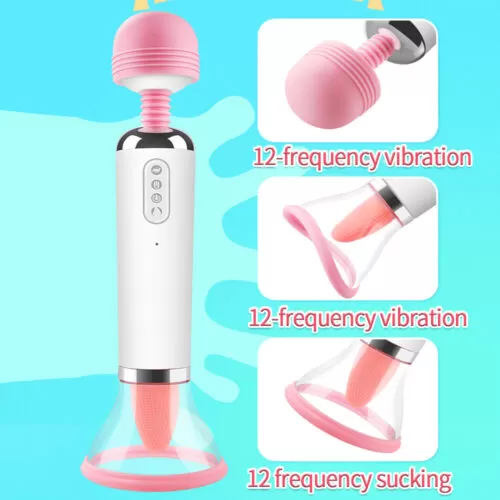 Sucking Clit Breast Nipple Licking Vibrator Tongue XTOYS