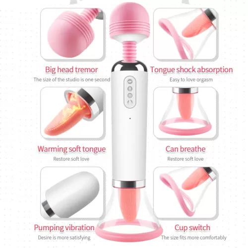 Sucking Clit Breast Nipple Licking Vibrator Tongue XTOYS - image 3