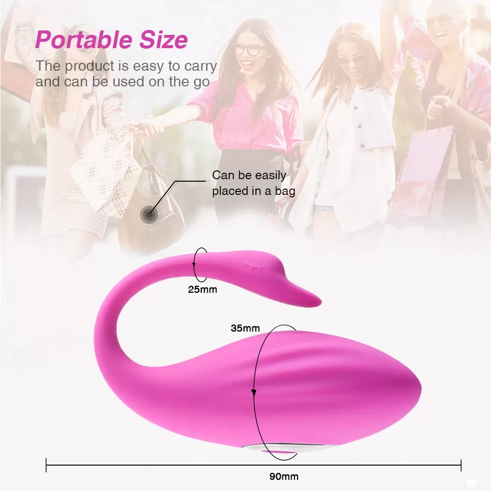 Swan Vibrator APP Bluetooth Wireless Remote G-Spot XTOYS - image 2