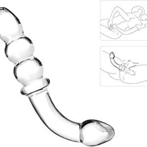 Anal ,Glass DoubleEnded Butt Plug G-spot Dildo XTOYS