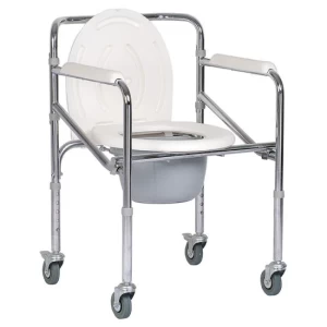 Commode Chair With Wheels Foldable