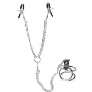 Triple /ball O-ring/nipple clamp Stainless Steel  XTOYS