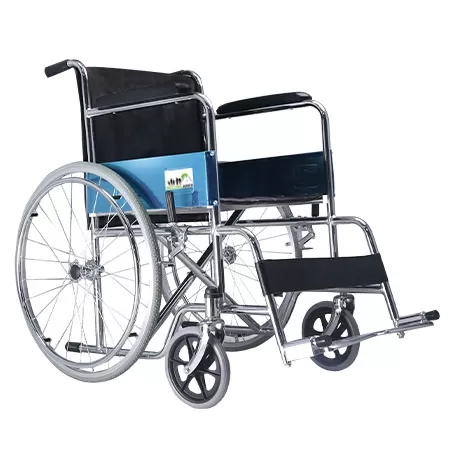 Wheel Chair Red Colour Frame Foldable - image 2