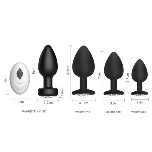 Wireless Remote Control Butt Plug Anal Vibrator XTOYS - image 3