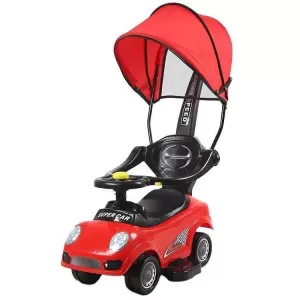 Tolo Twister Fiber Body Ride On Car with Lights & Music Matte Black