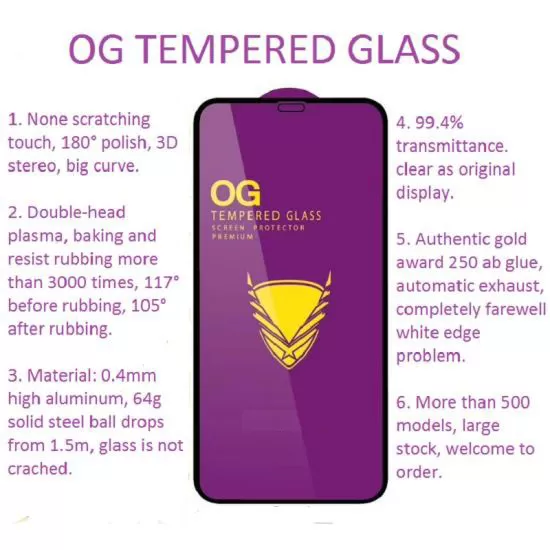 OG Tempered Glass Screen Protector Samsung M31 M21 M30 A20 A30 A50 M21 - image 3