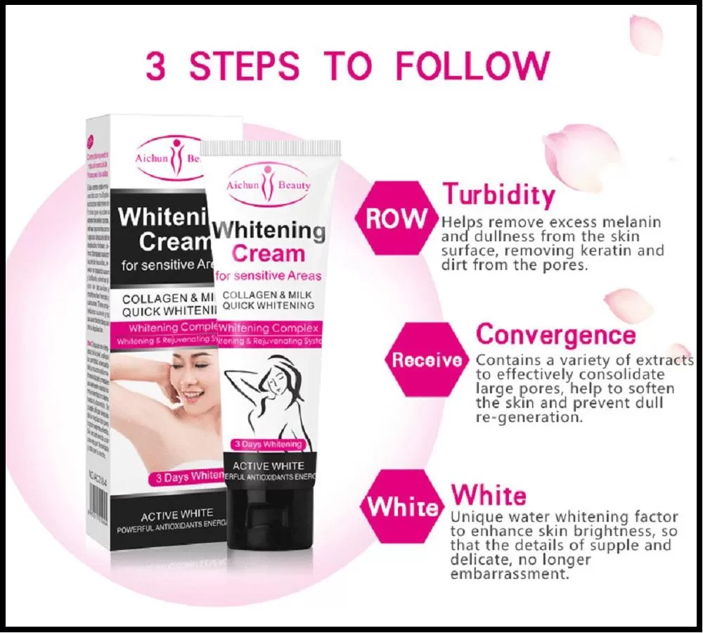 Aichun Beauty Body Cream 50ml Collagen Under Arm Armpit - image 6