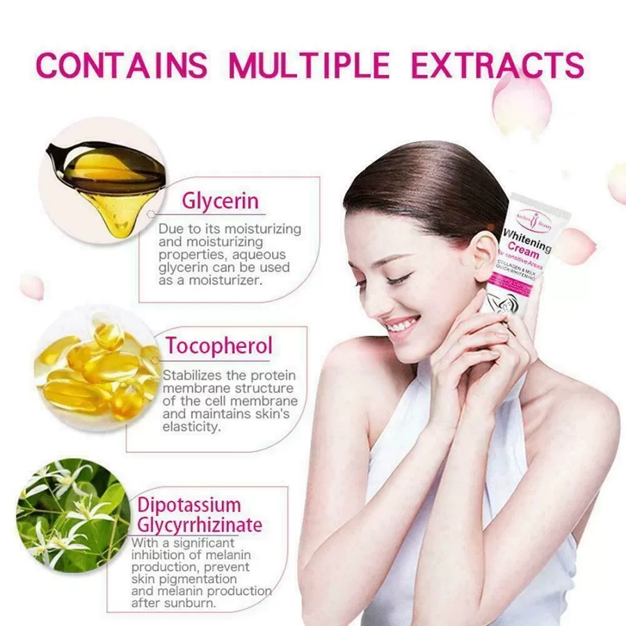 Aichun Beauty Body Cream 50ml Collagen Under Arm Armpit - image 5