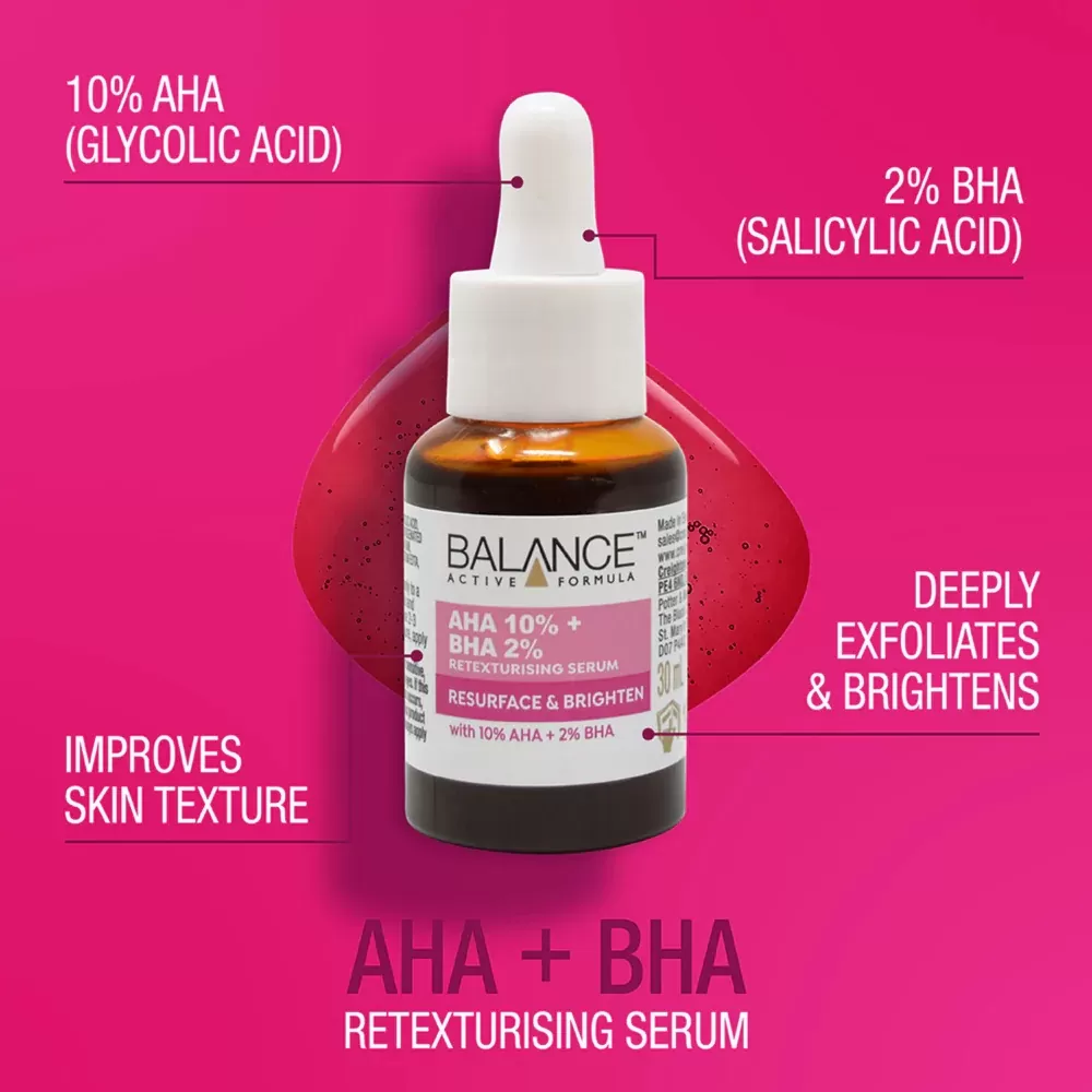 Balance Active AHA 10% + BHA 2% Face Serum 30ml UK - image 2