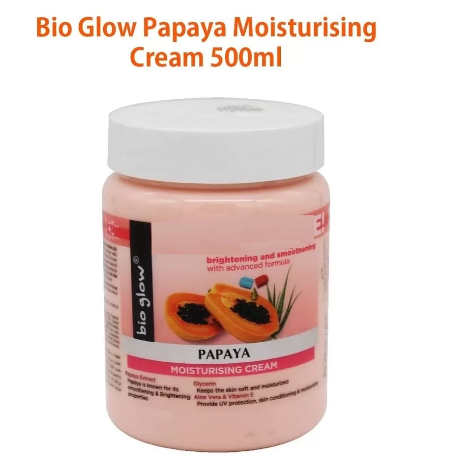 Bio Glow Papaya Moisturising Face & Body Cream 500ml - image 1