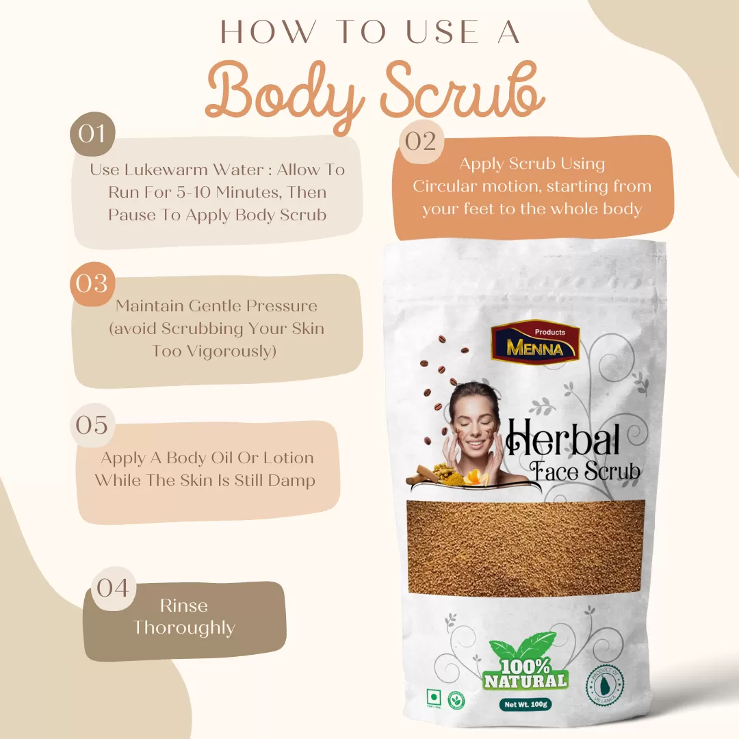 Face and Body Scrub 100g Body Exfoliator for Dead Skin - image 2