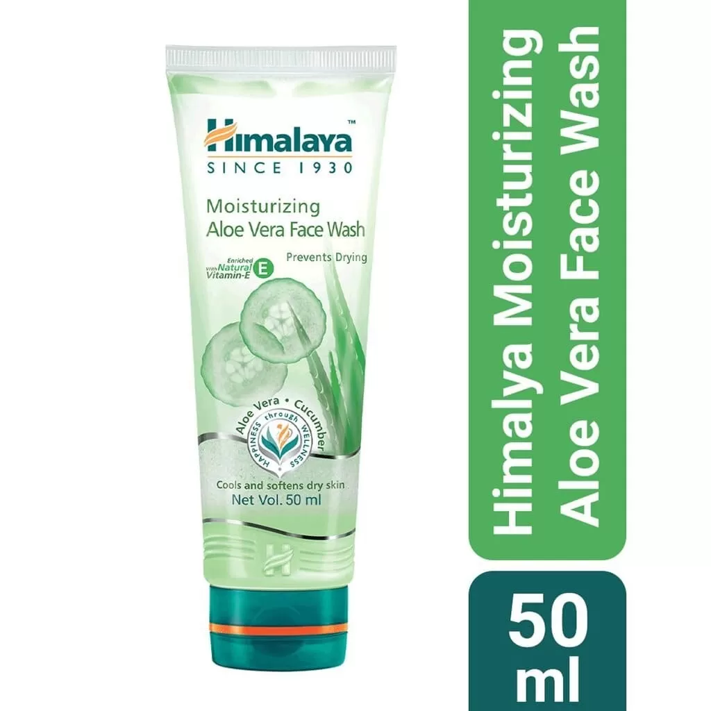 Himalaya Herbals Moisturizing Aloe Vera Face Wash 50ml - image 1
