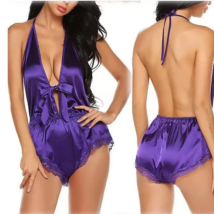 hollow lace one-piece sexy Bodysuits for women - image 4