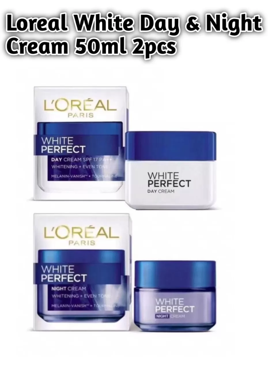 Loreal Paris White Perfect Day & Night Cream​ 50mlx2Pcs - image 1