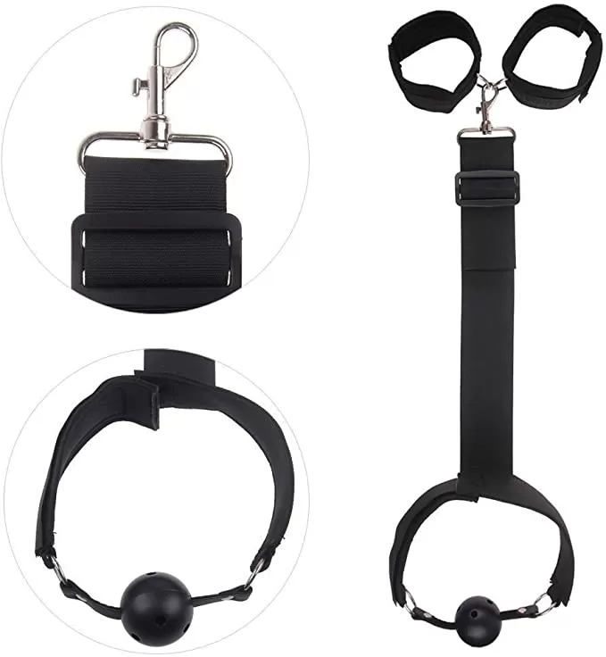 Mouth Gag Ball with Handcuffs Bondage XTOYS - image 4
