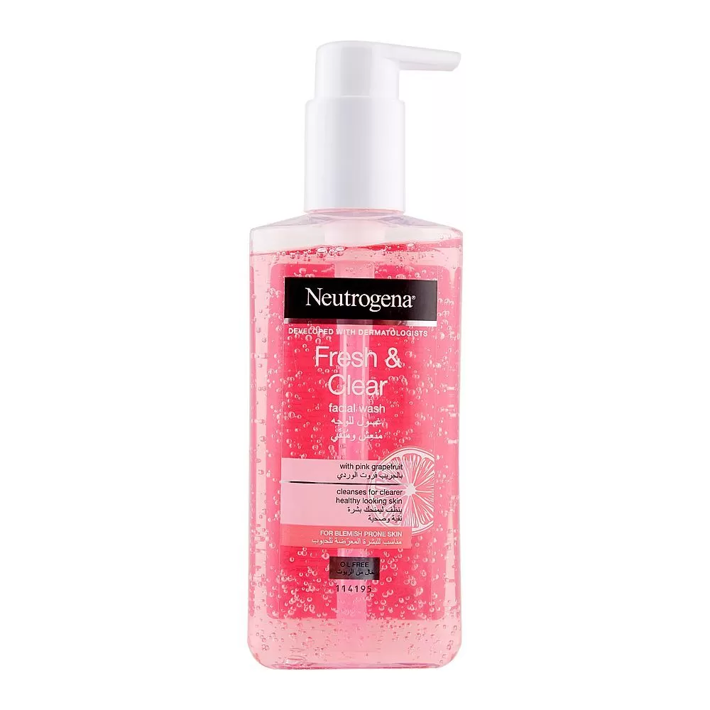 Neutrogena Fresh & Clear Pink Grapefruit Facial Wash - image 1