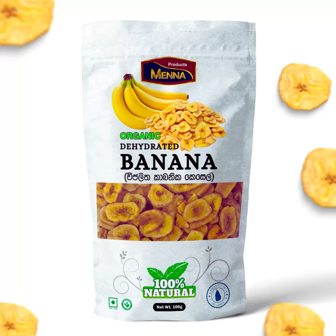 Organic Dried Banana Fruit Snack 100g - image 1