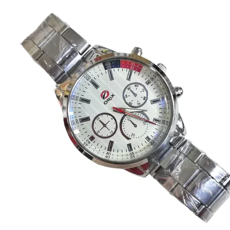 Sk mens stainless Steel luxury watch