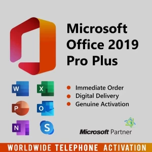 MS Office Pro Plus 2019 Retail Key Telephone Activation