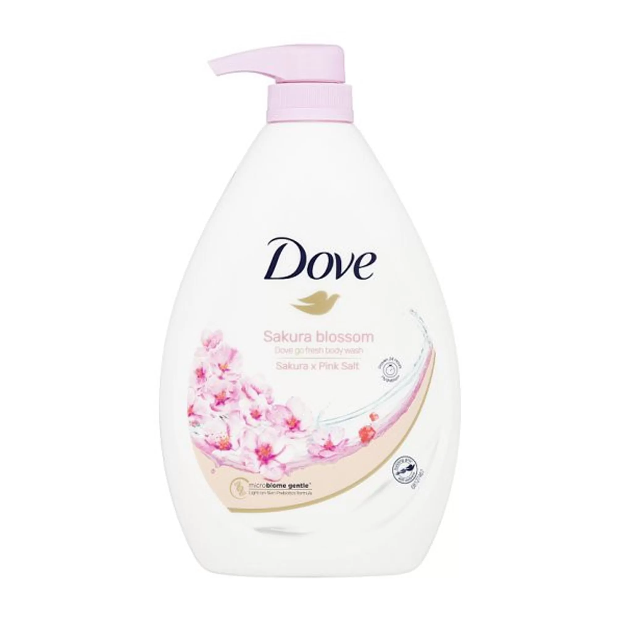DOVE SAKURA BLOSSOM BODY WASH WITH SAKURA & PINK SALT 1L
