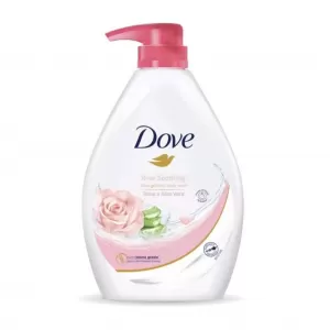 DOVE -ROSE SOOTHING BODY WASH WITH ROSE & ALOE VERA - 1L