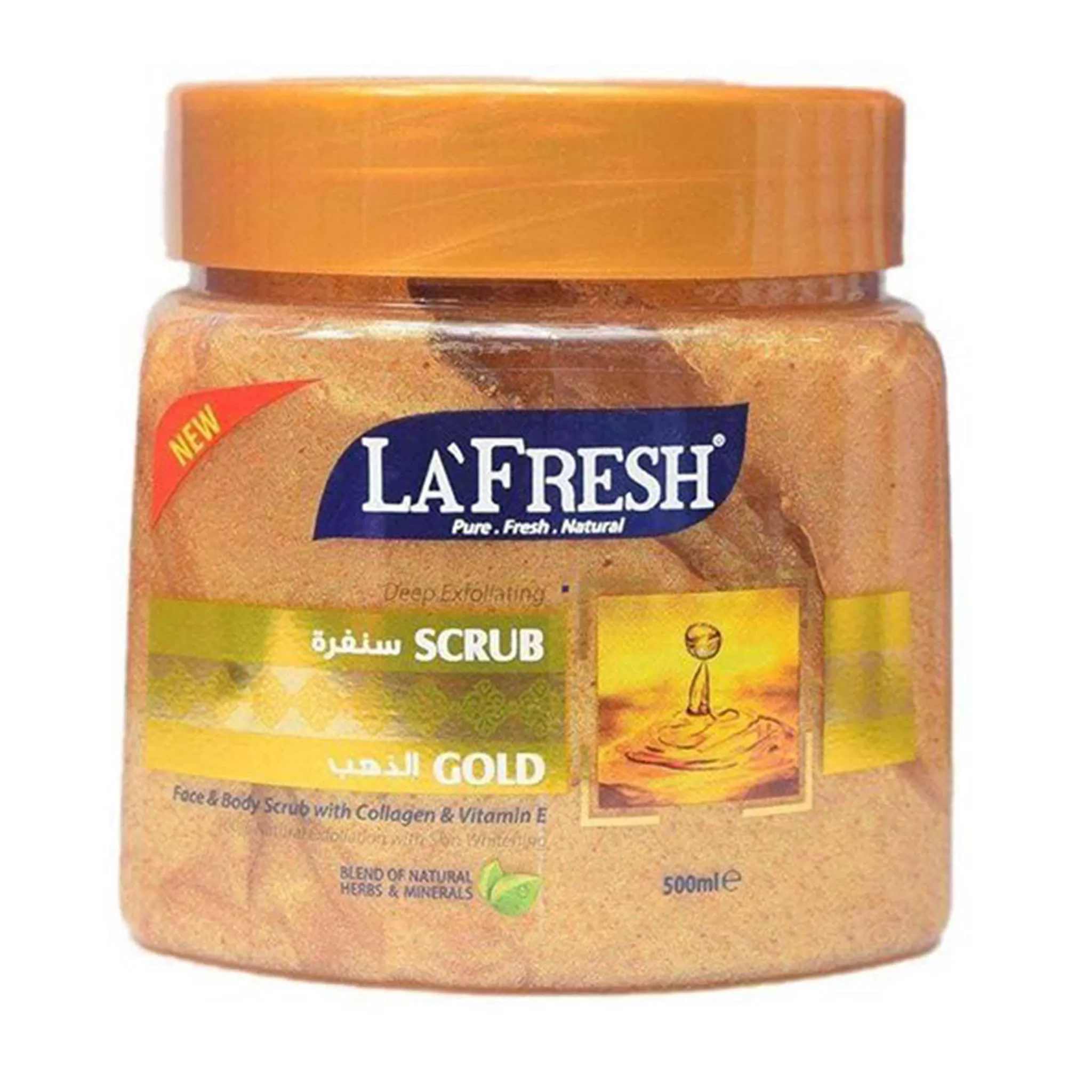 LA FRESH - GOLD FACE & BODY SCRUB - 500ML