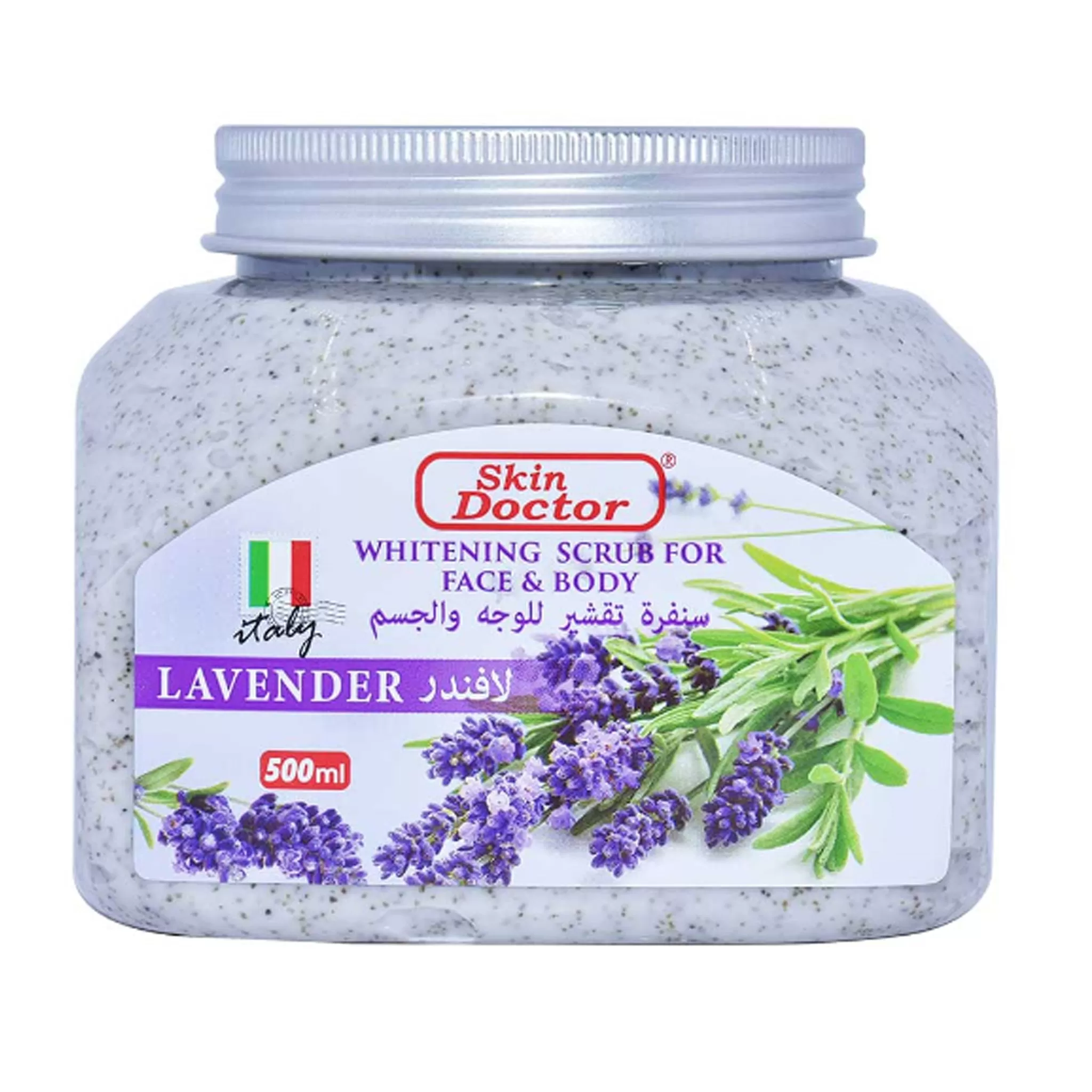 SKIN DOCTOR LAVENDER WHITENING SCRUB FOR FACE &BODY 500G
