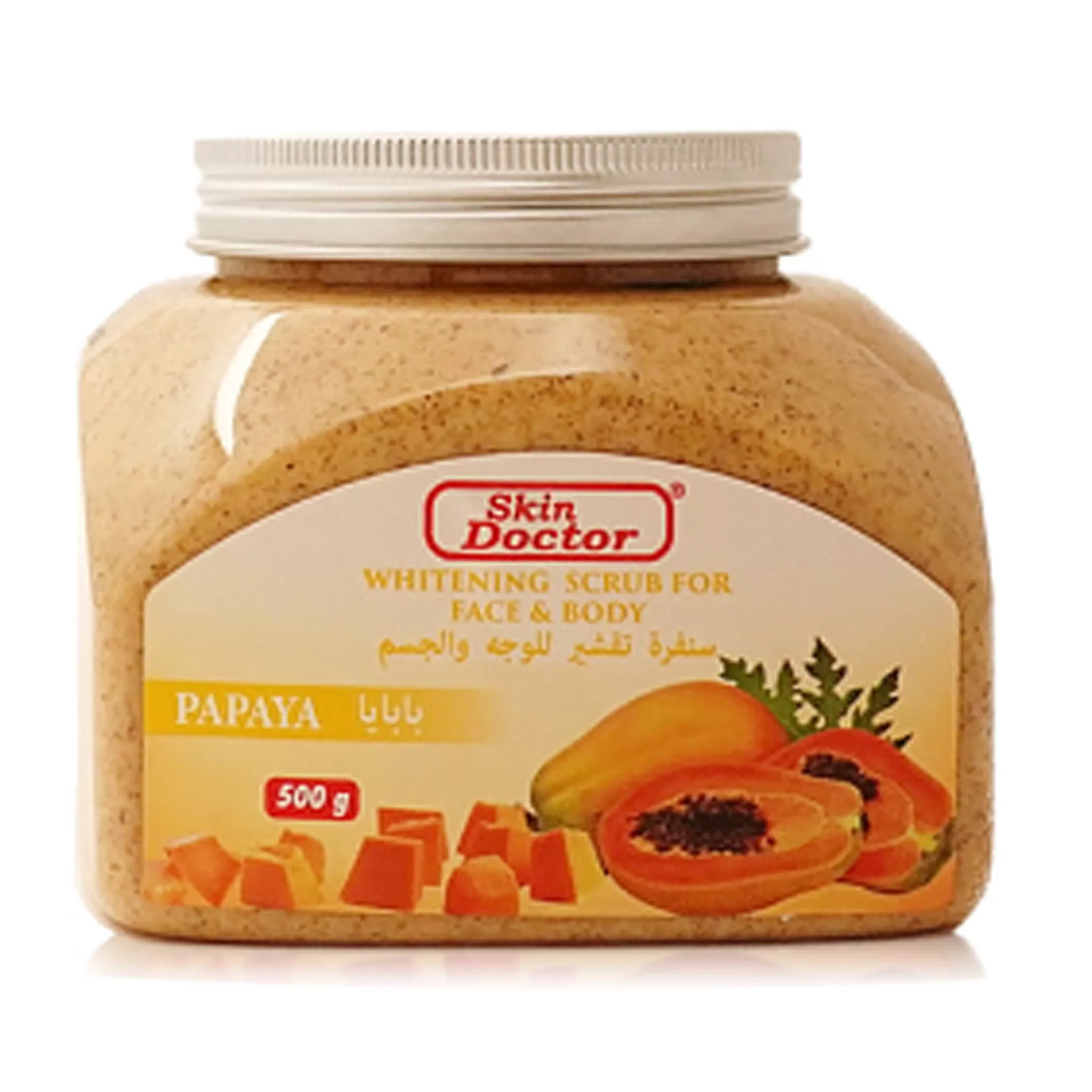 SKIN DOCTOR -PAPAYA WHITENING SCRUB FOR FACE & BODY 500G