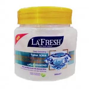 LA FRESH - FACE & BODY SCRUB WITH DIAMOND SHINE - 500ML