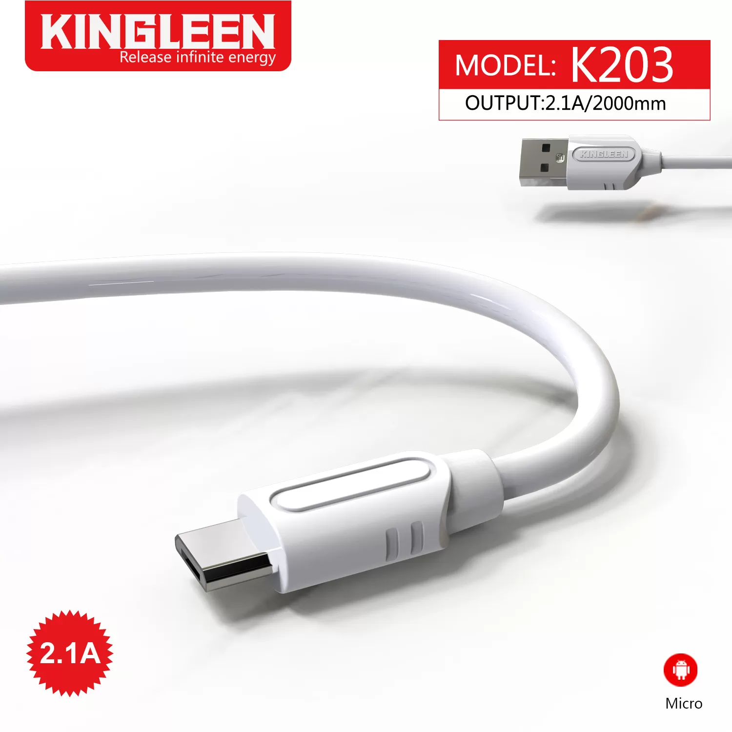 2m,6FT Micro USB Cable 2.0 Fast Charge Long Android Cable - image 2