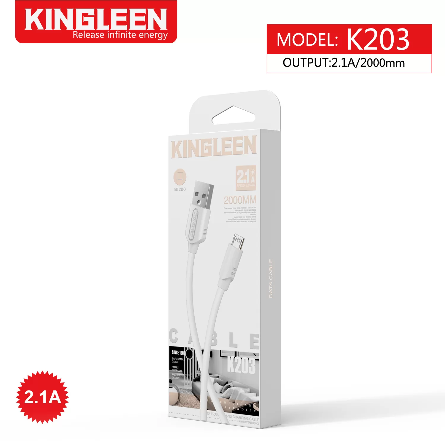 2m,6FT Micro USB Cable 2.0 Fast Charge Long Android Cable - image 3