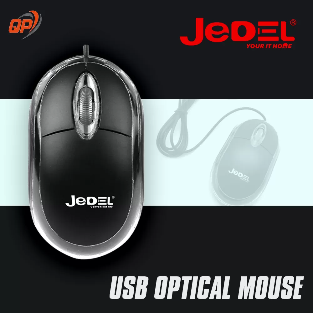 JEDEL 220 USB Optical Mouse - Wired Mouse - image 2
