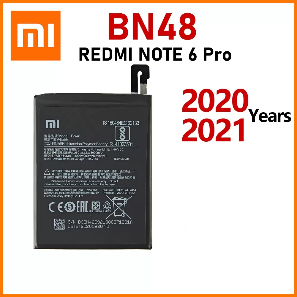 XIAOMI Mi Battery BN48 Redmi Note 6 Pro 4000mAh OEM