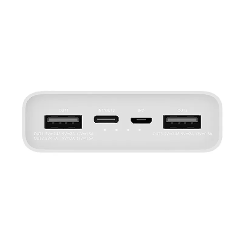 mi 20000mah power bank PLM18ZM Input & Output - image 3