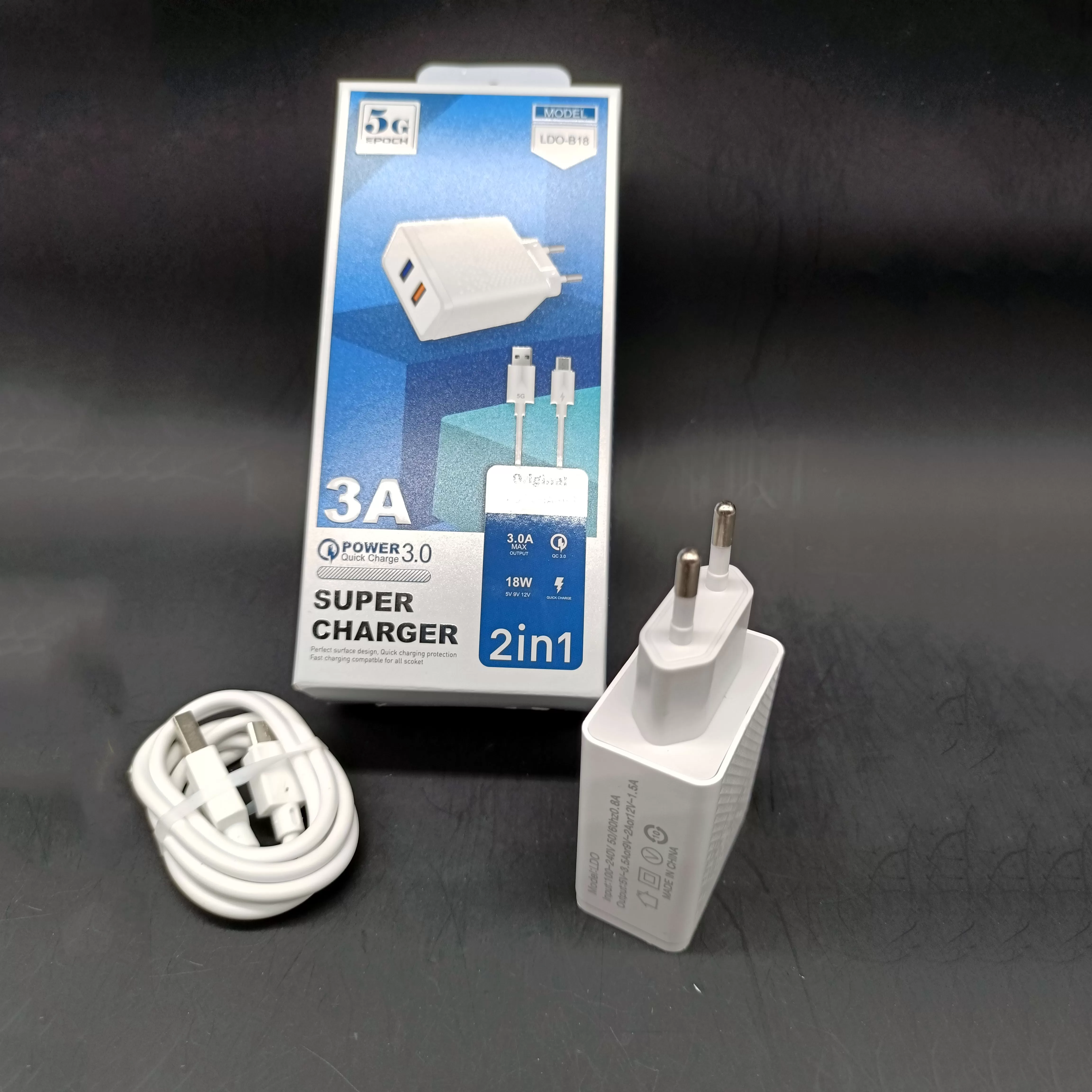 Buy 3A 18W 3.0 Quick Power Charge Super Fast Charger