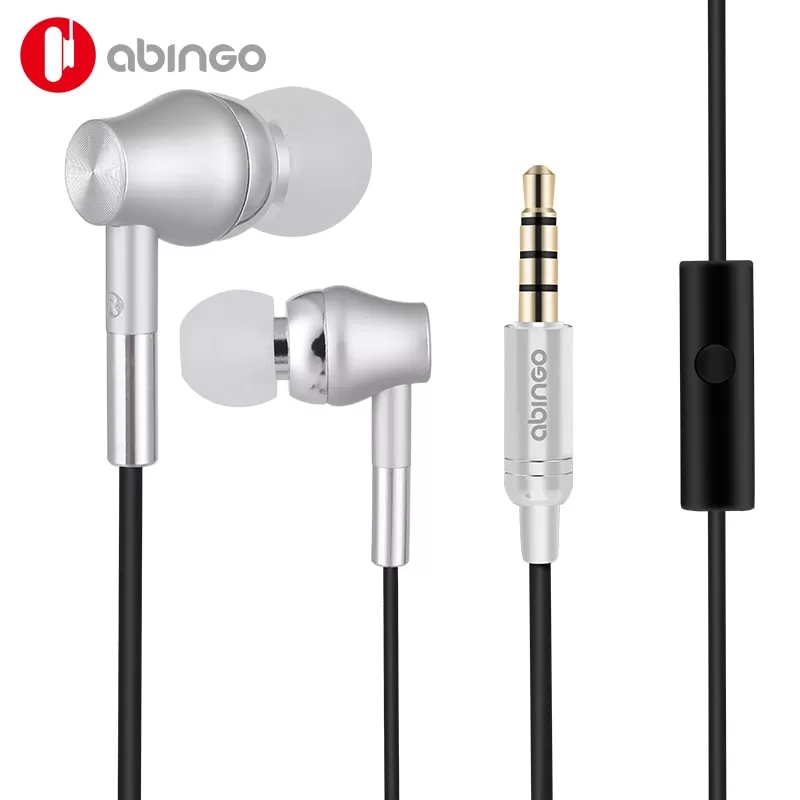 Abingo S100i In Ear Earphone Microphone Stereo Hifi 3.5mm Jack Wired