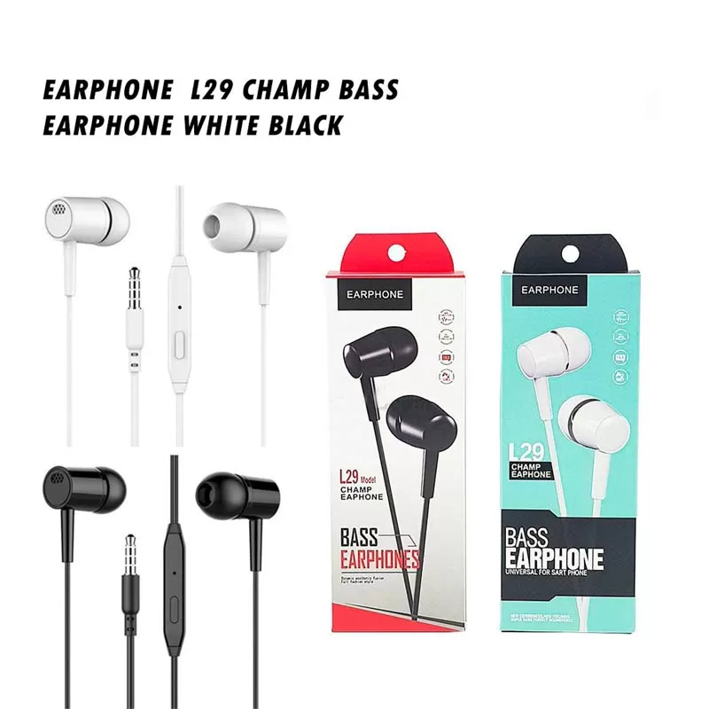 Bass Handsfree 3.5mm Bass Champ Wired,L29 HIFI in Ear - image 2