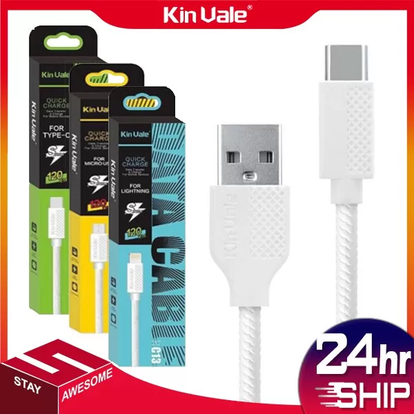 KINVALE C13 1.2 MTR 2.1A TYPE C CABLE,Huawei Xiaomi Samsung