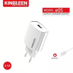 Speed Kingleen E03 EU2.1A 5W Fast ,Wall Charger Cable,iphone