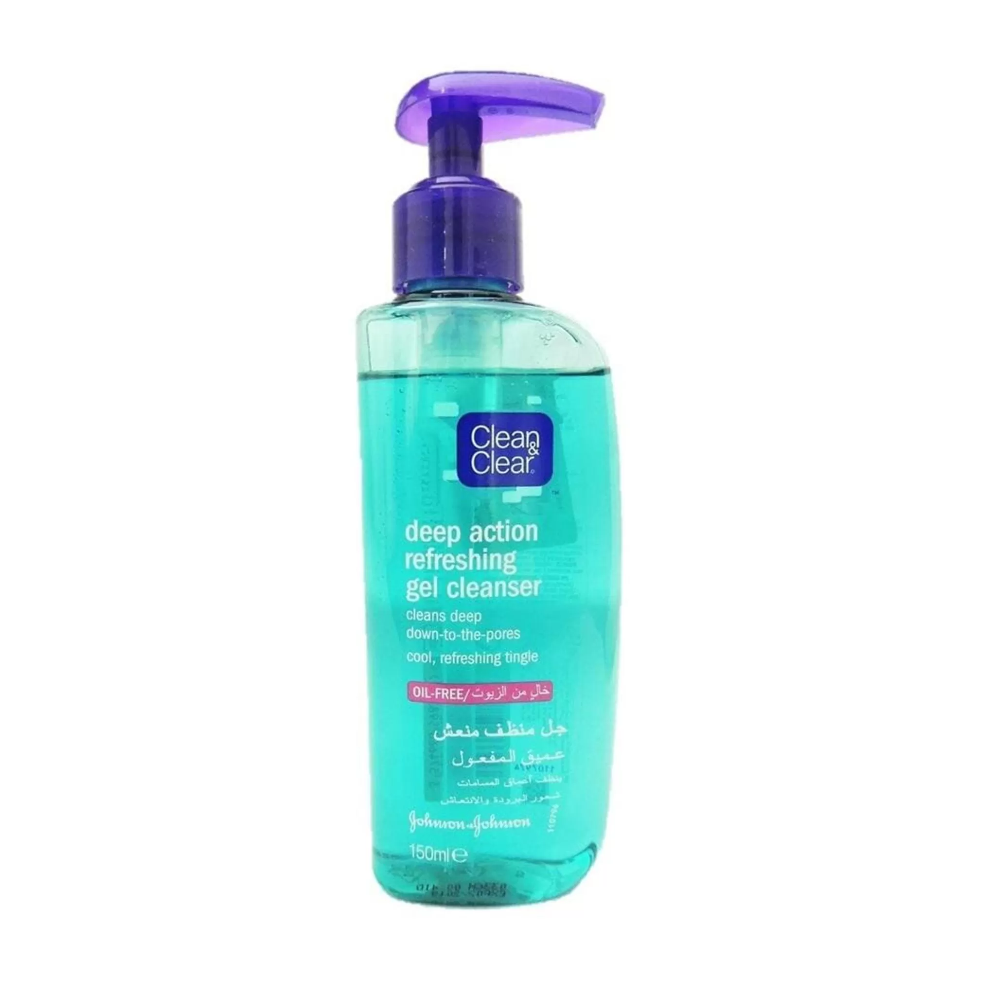 CLEAN & CLEAR DEEP ACTION REFRESHING GEL CLEANSER 150ML