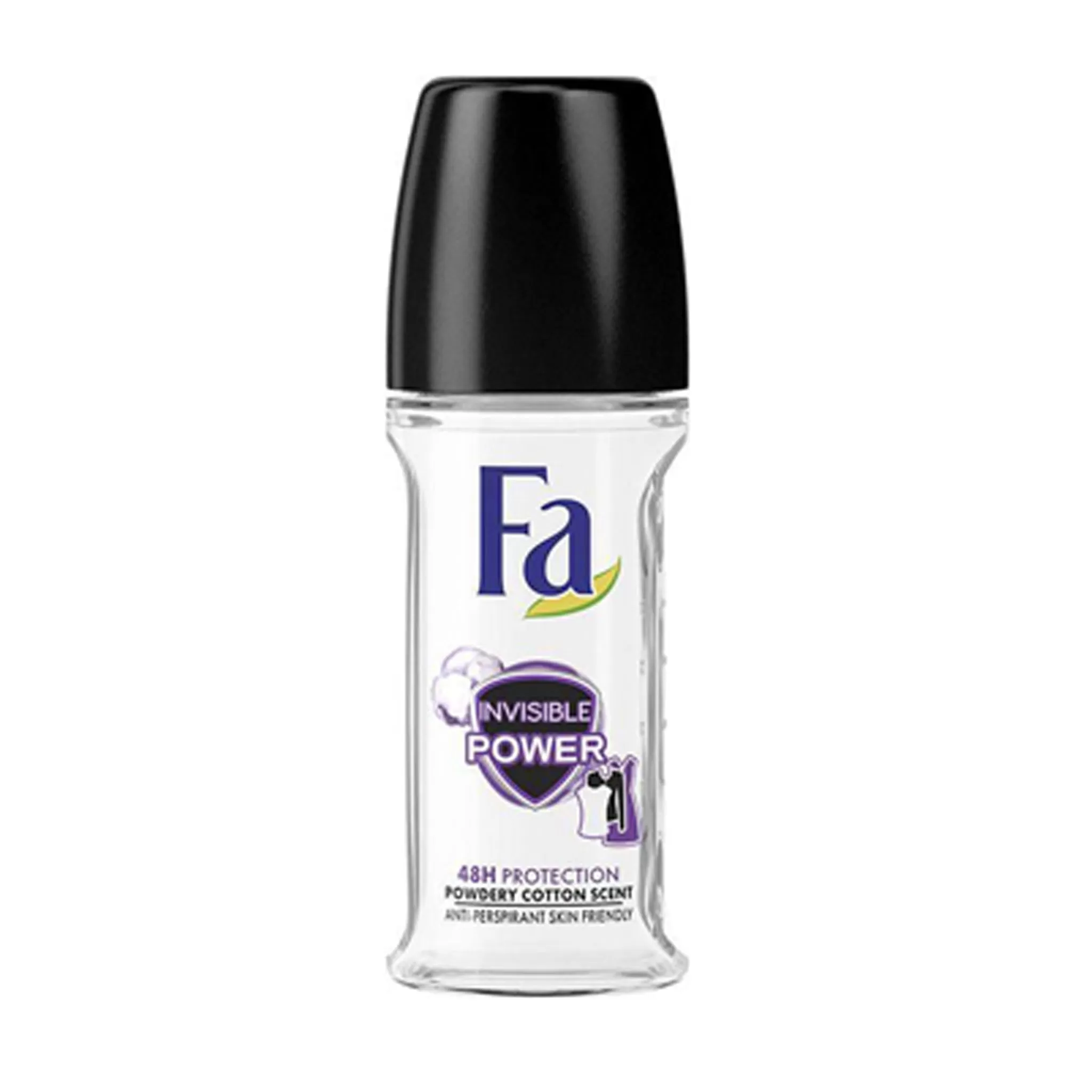 FA - INVISIBLE POWER POWDERY COTTON SCENT ROLL ON - 50ML