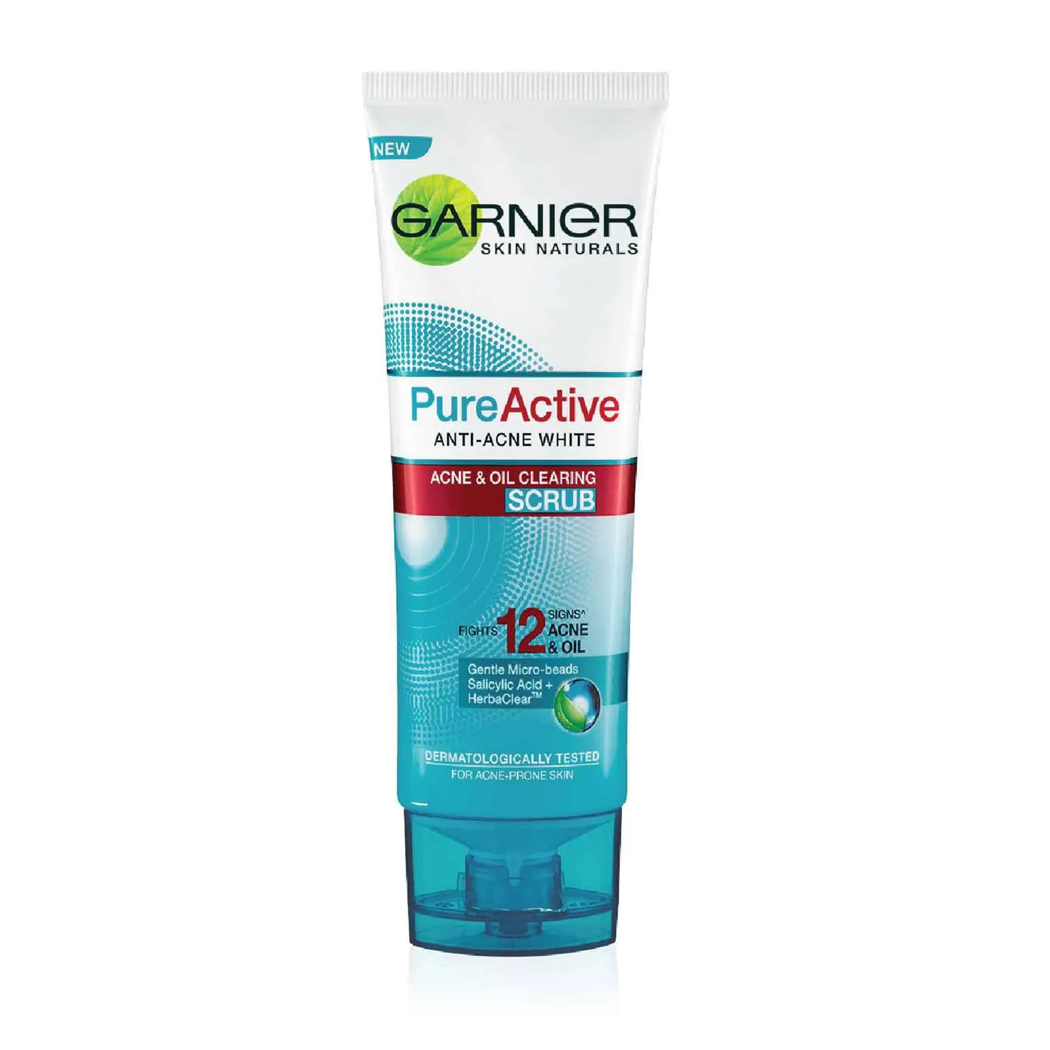 GARNIER ANTI-ACNE WHITE ACNE & OIL CLEARING SCRUB 50ML