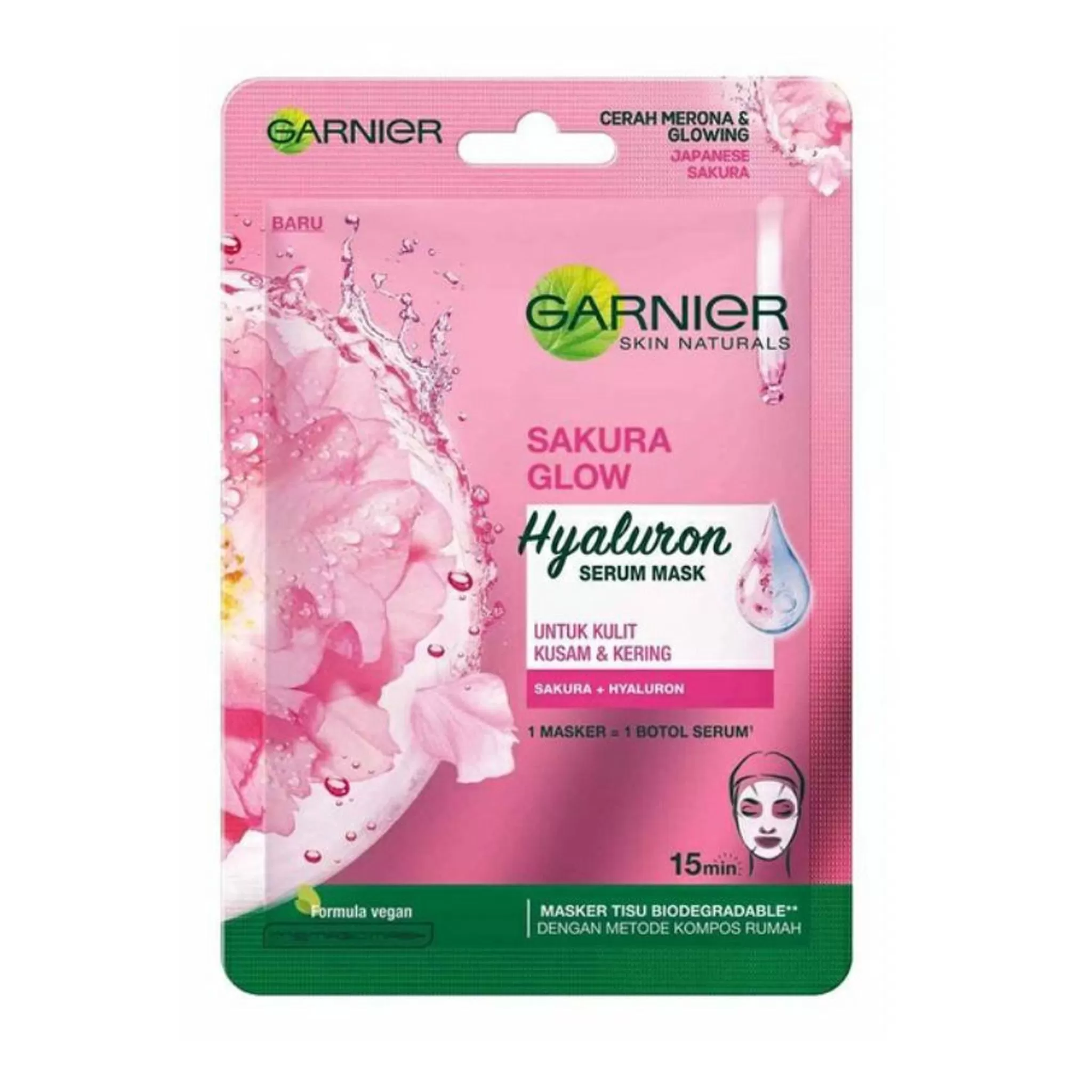 GARNIER - HYALURON SERUM MASK WITH SAKURA & HYALURON