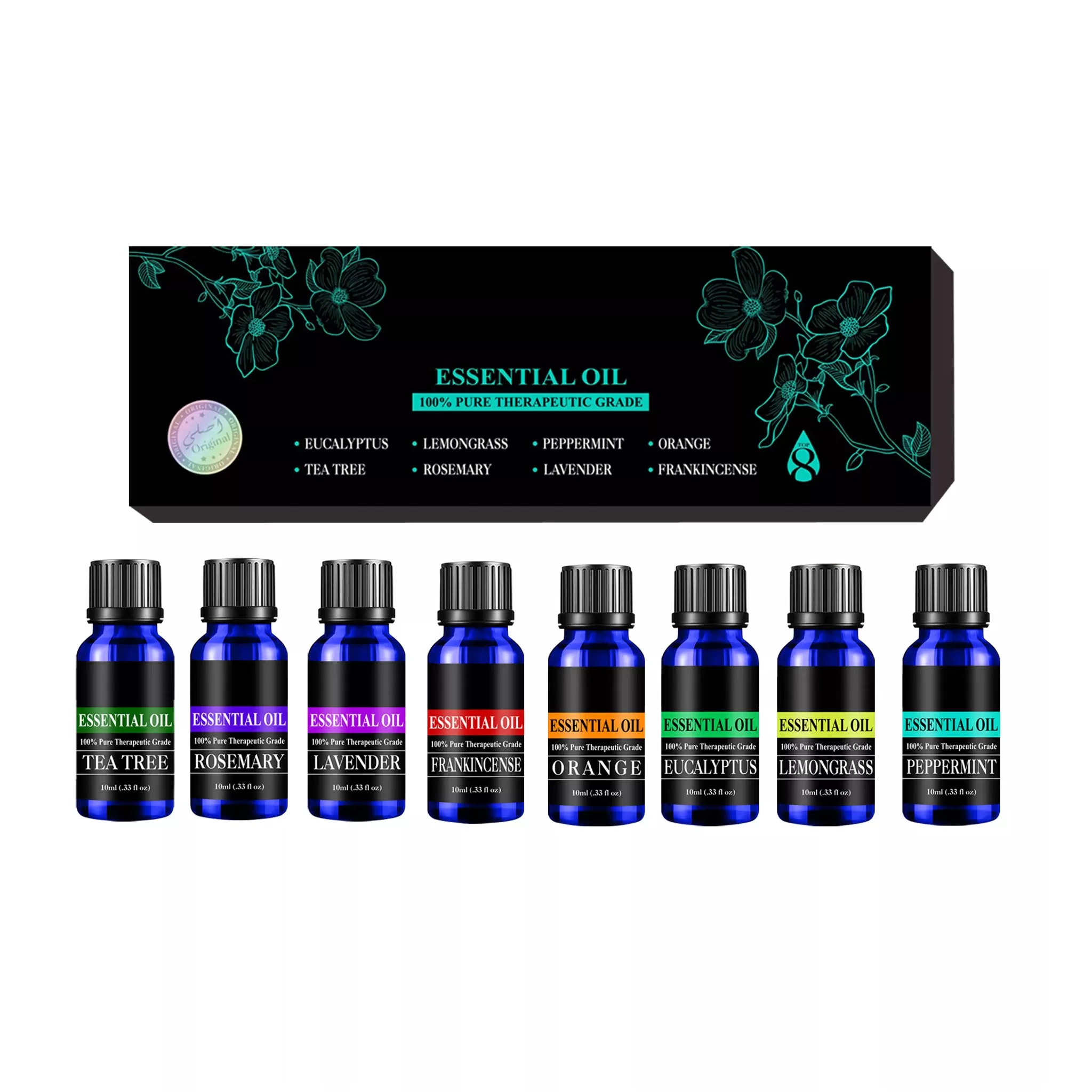 ROUSHUN - 8 IN 1 ESSENTIAL OIL SET - 80ML