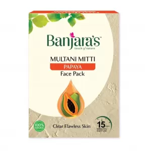 BANJARAS MULTANI MITTI + PAPAYA FACE PACK POWDER - 100G