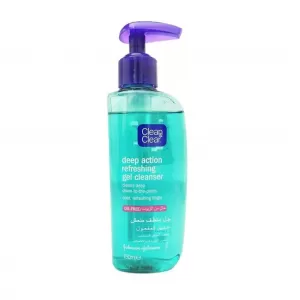 CLEAN & CLEAR DEEP ACTION REFRESHING GEL CLEANSER 150ML